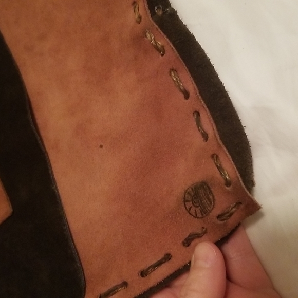 Leather hand made cross body bag. - Picture 2 of 7